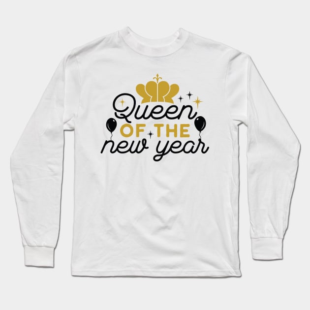 Queen Of The New Year 2023 Long Sleeve T-Shirt by mcoshop